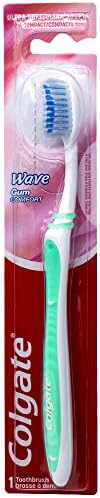 Colgate Wave Gum Comfort Toothbrush, Ultra Soft Compact Head (Colors Vary) - Pack of 6