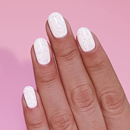 ILNP Sugar High - Creamy White Multi-Colored Speckled Nail Polish