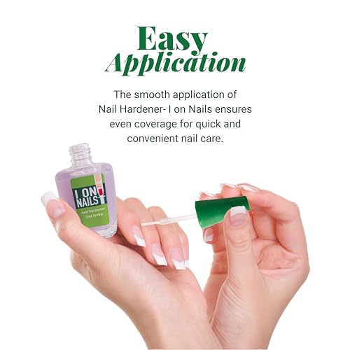 I On Nails: Ultimate Nail Strengthener, Growth & Repair, Clear Polish Hardener, Keratin Treatment for Damaged Nails - Hard as Nails Elixir.