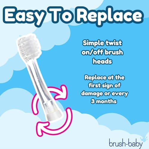 Brush-Baby BabySonic Replacement Heads (18-36 Month (Pack of 4))