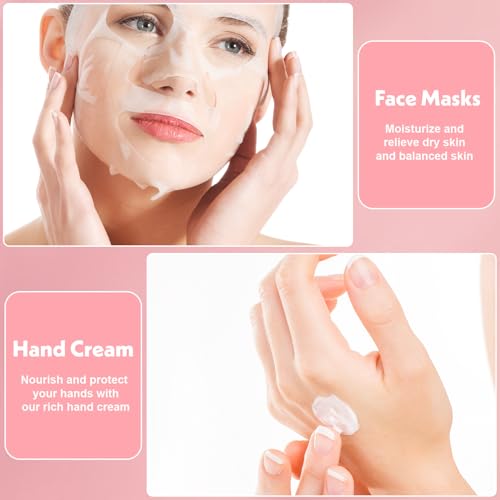 Happy Birthday Gifts for Women Friendship, Get Well Soon Gifts Baskets for Women, Self Care Package, Birthday Basket for Womens, Friends, Coworker Ideas (Best Wishes-PK)