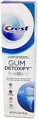 Crest Pro Health Ultra Gum Detoxify Toothpaste (4-Pack, 5.2 oz each)