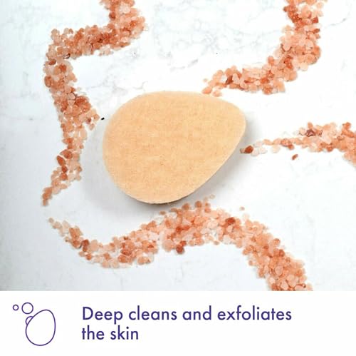 Buf-Puf Gentle Facial Sponge, Dermatologist Developed, Removes Deep Down Dirt & Makeup That Causes Breakouts and Blackheads, Reusable, Exfoliating, 3 Count