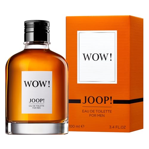 JOOP! Wow! Eau de Toilette – Woody Men's Cologne – With Notes of Cardamom, Bergamot, Vetiver & Vanillla – Luxury Perfumes for Men – Long Lasting Fragrance – 3.4 fl oz