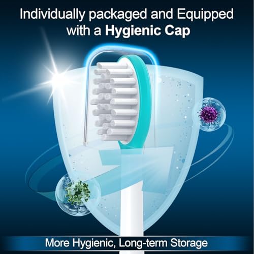 Kids Replacement Toothbrush Heads 10 Pack for Philips Sonicare Electric Toothbrush Soft Brush Head for Child 7+ for Boy Girl,Blue