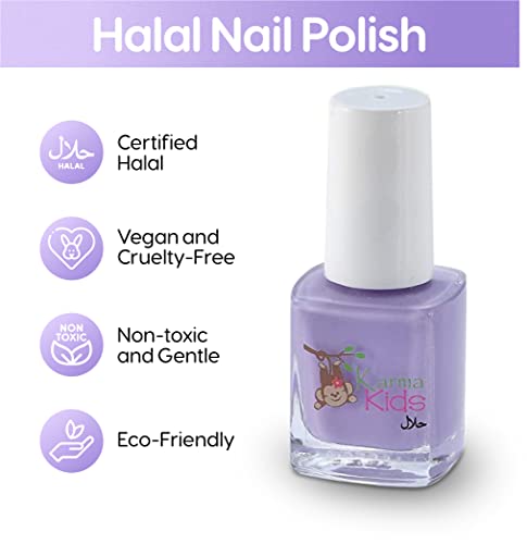 karma organic Certified Halal Kids Set Vegan and Cruelty Free Nail Polish - Pack of 4