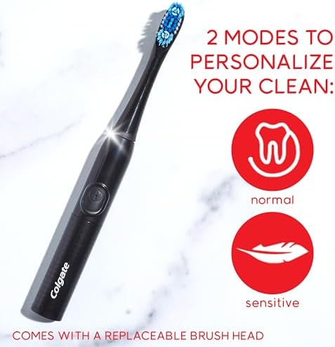 Colgate 360 Optic White Pro-Series Battery Black Toothbrush