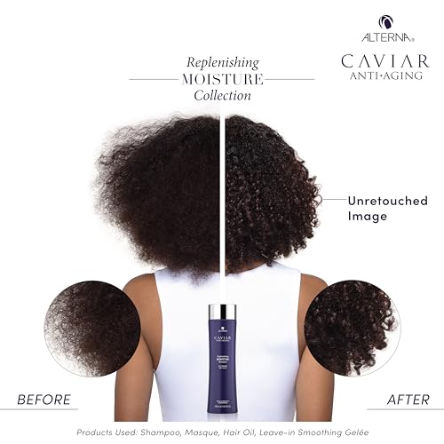 CAVIAR Anti-Aging Replenishing Moisture Shampoo | For Dry, Brittle Hair | Protects, Restores & Hydrates | Sulfate Free