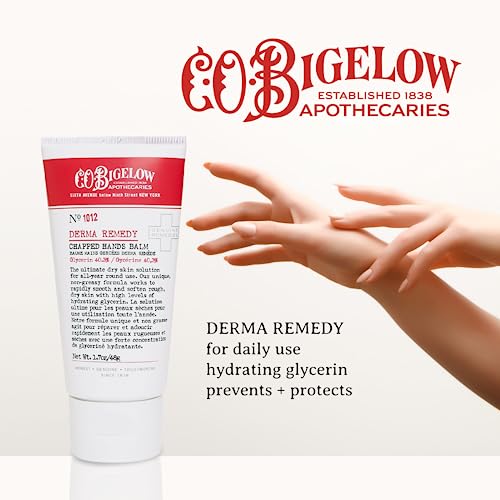 C.O. Bigelow Chapped Hands Balm, No. 1012 with Glycerin (40.3%) 1.7 oz, Hand Lotion Cream for Women and Men to Soften Dry Cracked Skin
