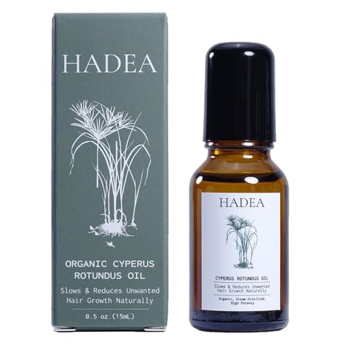 Cyperus Rotundus Oil to Reduce and Slow Down Unwanted Hair Growth, For PCOS, Hirsitusim, Any Unwanted Hair | Cypress Rotundus | Organic Cyprus Oil Travel Size Roll On (15 ml)