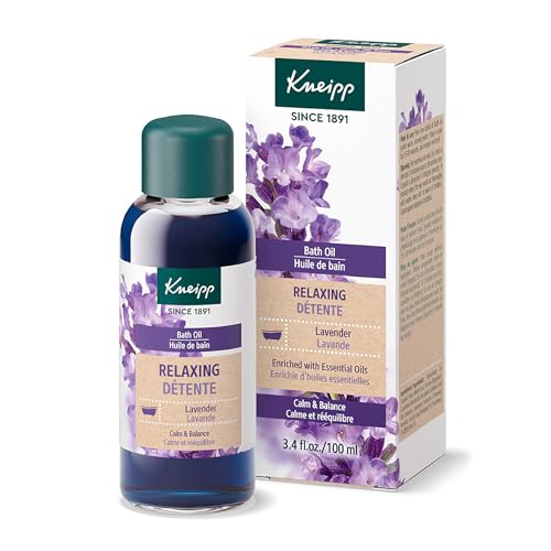 Kneipp Relaxing Lavender Bath Oil - Good for Relaxation Any Time of Day - Vegan - 3.38 fl oz - Up to 10 Baths