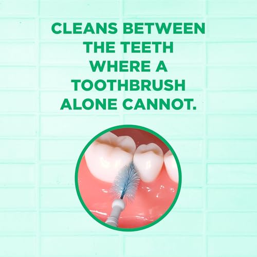 GUM Proxabrush Go-Betweens - Extra Wide - Interdental Brushes - Soft Bristled Dental Picks for Plaque Removal Health - Safe for Braces & Dental Devices, 10 Count (Pack of 4)