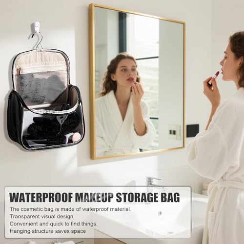 BS-MALL Makeup Brush Set with Waterproof Travel Bag & Makeup sponges -26 Pcs Set Triangle Puff & Face Washing Puffs,Face Wash Headband Wristband for Travel Go Camping Gift & Makeup Beginners