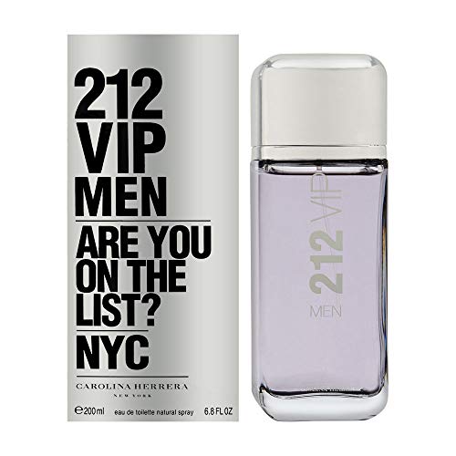 Carolina Herrera 212 Vip Eau de Toilette Spray for Men, 6.8 Fl Oz (Pack of 1)