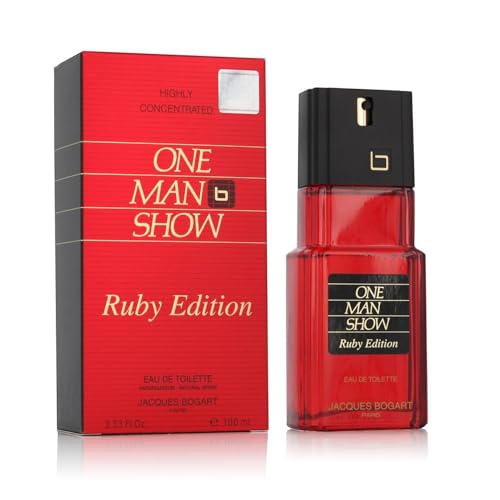 Jacques Bogart One Man Show for Men, Eau de Toilette Spray, Ruby Edition, 3.33 Ounce