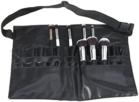 Comicfs Makeup Brush Bag A1 Professional Cosmetic Holder 28 Pockets Organizer Apron with Artist Belt Strap/Belt Light Weight Large (14.76 x 10.83 inch)