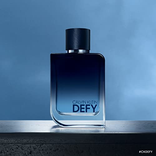Calvin Klein Defy Eau de Parfum – Woody & Leathery Men’s Cologne – With Notes of Mandarin Oil, Leather Accord & Vetiver – Long Lasting Fragrance