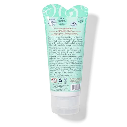 California Baby Calming Hair Gel for Kids | 100% Plant-Based Baby Hair Gel | Medium-Hold | Lavender Scent | Hypoallergenic| 82 g / 2.9 oz.