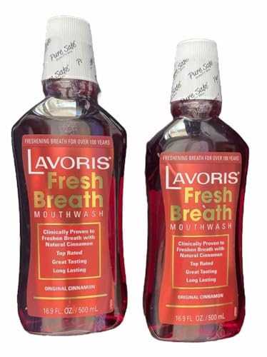 Lavoris Mouthwash, Original Cinnamon 15 fl oz /444 ml (Pack of 2)