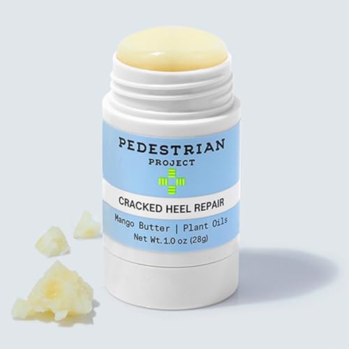 Cracked Heel Repair Foot Care Balm, Smooths & Fills Cracks & Rough Skin with Healing Shea & Mango Butters, Vegan, Cruelty Free, 1 oz