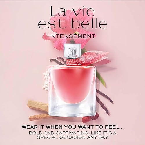 Lancôme La Vie Est Belle Intensément Eau de Parfum - Long Lasting Fragrance with Notes of Raspberry, Jasmine & Red Sandalwood - Warm & Floral Women's Perfume