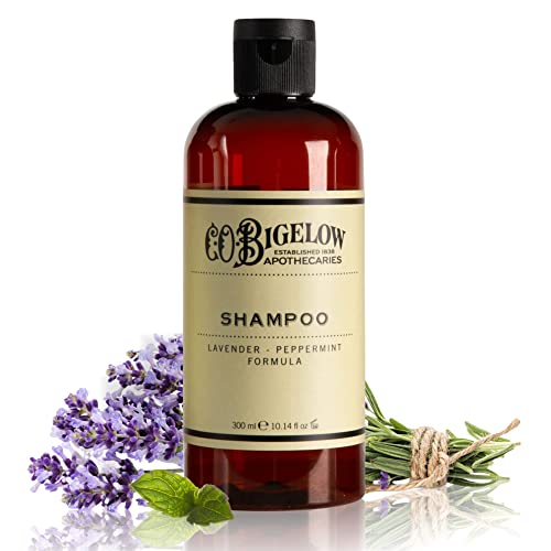 C.O. Bigelow Shampoo, Lavender Peppermint Shampoo Cleanses & Soothes Hair & Scalp, Luxury Shampoos for Men & Women, 10.4 Fl Oz.