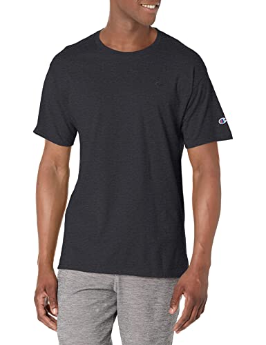 Champion mens Classic Jersey Tee T Shirt, Black, X-Small US