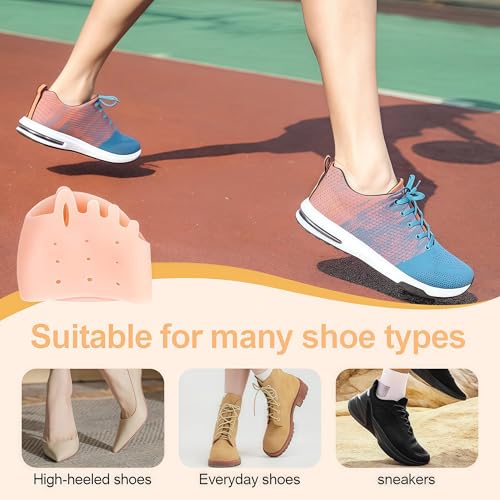 Hyggear Silicone Toe Separators for Women – 2025 New 4 Pairs Hygear Toe Separators for Overlapping Toes Foot Corrector, Soft and Breathable Toe Separators for Men and Women (Mix)