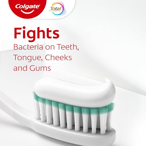 Colgate Total Active Prevention Deep Clean Toothpaste, Anticavity Fluoride Toothpaste, Clinically Proven Fluoride Formula Helps Fight Plaque Bacteria, Mint, 3 Pack, 5.1 oz