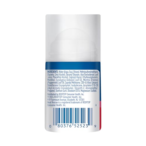 Heal & Rescue Plantar Relief Roll-On 2 fl oz, Epsom Salt Foot Care for Plantar Fasciitis Relief, Targeted Help for Sore Arches, Muscles & Heels