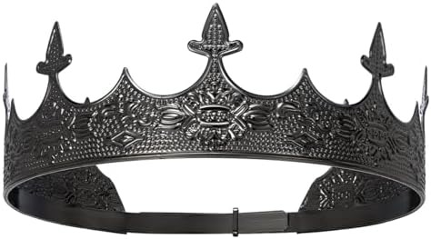 King Crown for Men Crowns Tiara for Birthday Party Costume