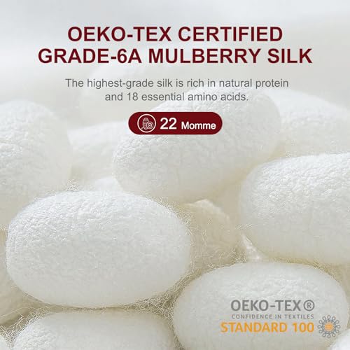 CAAIR Silk Bonnet for Sleeping, 22 Momme Grade-6A 100% Pure Mulberry Hair Care, Maintaining Hairstyles Overnigh, Elastic and Twist Knot Design,Hair Sleeping(1PC, Burgundy)