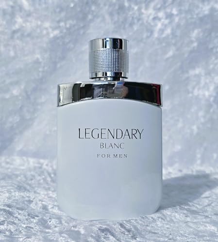 LEGENDARY BLANC Cologne for Men Eau de Parfum Woody Aromatic Fragrance 3.4oz/100ml, Natural Spray, Long Lasting