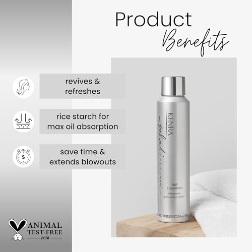 Kenra Platinum Dry Shampoo | Oil Absorbing Spray | Instantly Revives & Refreshes Hair | Saves Time & Extends Blowouts | All Hair Types