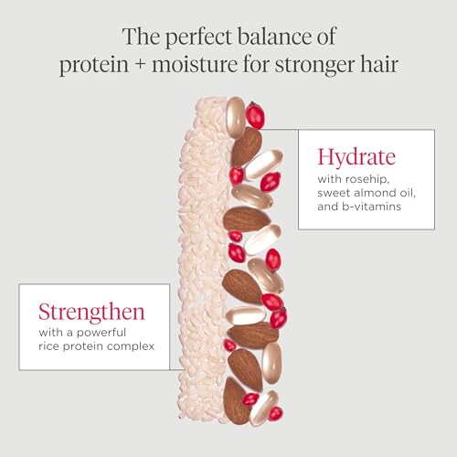 Briogeo Don't Despair, Repair! Megastrength+ Rice Water Protein Treatment, Moisture Strengthening Hair Treatment, Dry and Damaged Hair, Vegan, Cruelty-Free, 5 fl oz