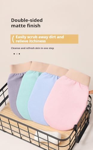 CheekyGlo Exfoliating Glove, Deep Revive Glow Exfoliating Glove, Dual-Sided Body Scrub Mitt for Smooth Skin, Spa Quality Exfoliation, for All Skin Types (Black)