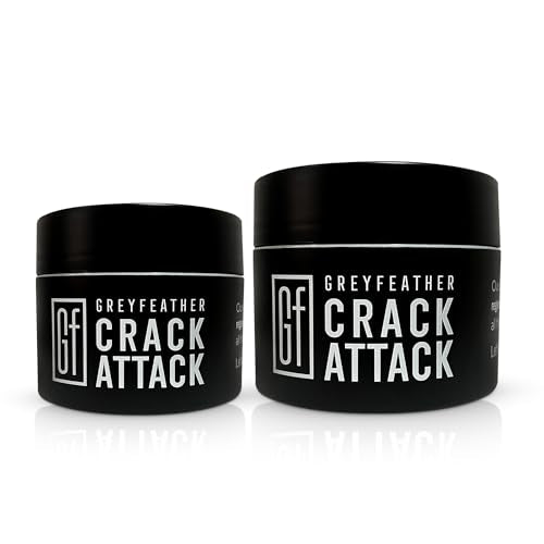 Greyfeather Crack Attack Hand Cream for Dry Cracked Hands Working Hands Cream – Travel Size Moisturizer with Shea Butter & Vitamin E – Anti Aging Hand Cream for Men & Women Non-Greasy & Fast Absorbing