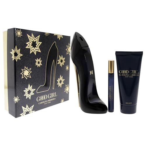 Carolina Herrera Good Girl for Women - 3 Pc Gift Set 2.7oz EDP Spray, 3.4oz Body Lotion, 10ml EDP Spray