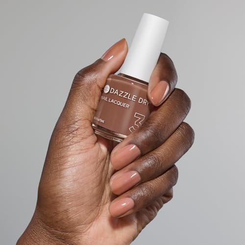 Dazzle Dry Nail Lacquer (Step 3) - Toffee Crunch - A sheer warm mocha. Jelly. Sheer. (0.5 fl oz)