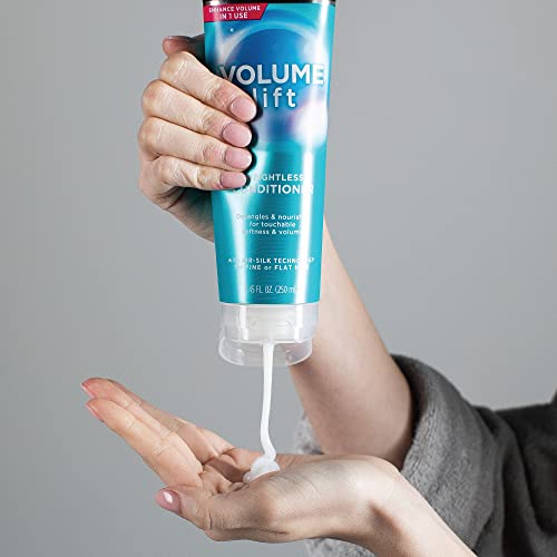 John Frieda Volume Lift Weightless Conditioner, Volumizing Conditioner with Air-Silk Technology for Fine or Flat Hair, Adds Natural Fullness, Safe for Color-Treated Hair, 8.45 Oz, Pack of 2