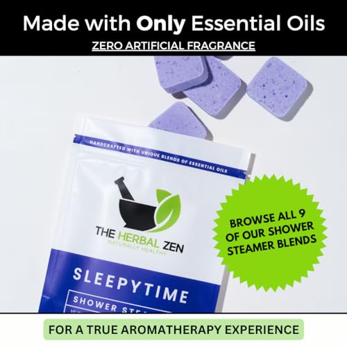 Lavender Shower Steamers Aromatherapy with Essential Oils, Made in the USA Shower Bombs, Shower Bomb Aromatherapy, Relaxing Gifts for Women, Spa Day Gifts, Birthday Gifts for Women and Men