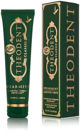 Classic with Rennou™: Fluoride-Free Theobromine Toothpaste for Proven Remineralization, Sensitivity Relief & Natural Whitening, Spearmint (3.4 Ounces, 96.4 Grams)