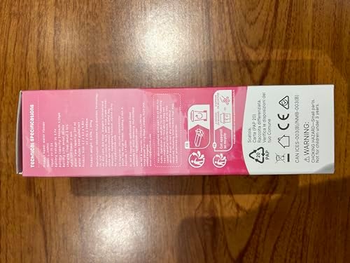 Kids Water Flosser Pink, Rechargeable Oral Irrigator for Kids Aged 6+, 4 Modes, 3 Jet Tips, Fun Stickers, Safe and Gentle Oral Care