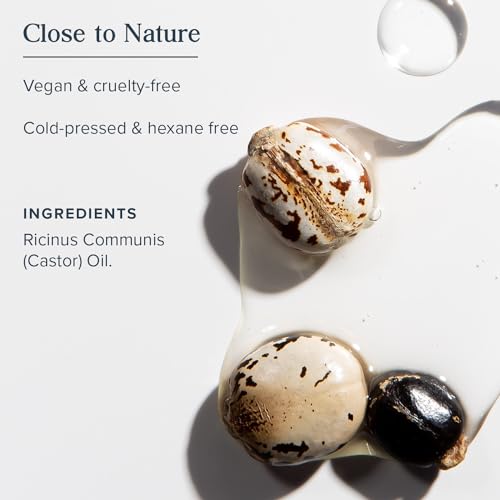 Heritage Store Castor Oil, Nourishing Hair Treatment, Deep Hydration for Healthy Hair Care, Skin Care, Eyelashes & Brows, Castor Oil Packs & More, Cold Pressed, Hexane Free, Vegan & Cruelty Free, 16oz