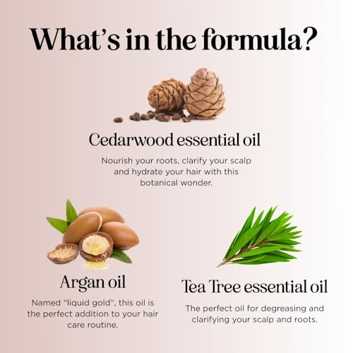 Cleansing Shampoo for Dry Scalp Care - Cedarwood and Rosemary Shampoo for Men and Flaky Scalp Moisturizer with Tea Tree Oil for Oily Scalp - Deep Clarifying Shampoo for Build Up with Rosemary Oil