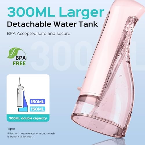 COSLUS Portable Water Flosser with Electric Toothbrush Combo: 2-in-1 Oral Clean Kit for Teeth, Braces, Gums Care - Brushing & Flossing for Adults, Family, Travel Use, BPA-Free, Black, C20 & C41