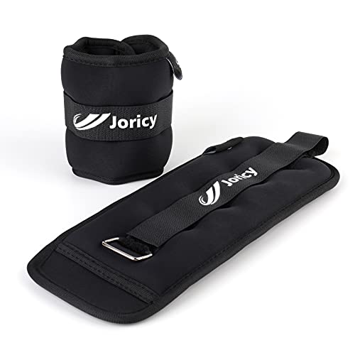Ankle Weights, Wrist Leg Arm Weights for Women Men Kids with Adjustable Straps, Strength Training Weighted for Yoga, Jogging, Running, Walking, Fitness, Gym Workout - 1LBS Pair (0.5 LB Each Weight),