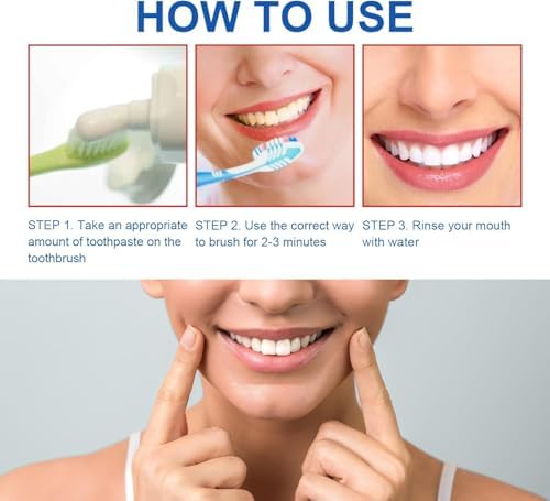 2PCS-SP-6 Whitening Toothpaste, Teeth Whitening, Enamel-Safe, Fluoride-Free, Fresh Mint, Fresh Breath