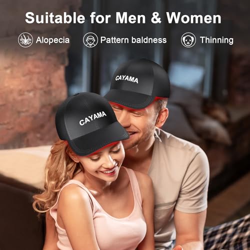 CAYAMA Laser Hair Growth Cap, 510 LEDs Red Light Cap for Fuller Looking Hair & Scalp Support for Men & Women