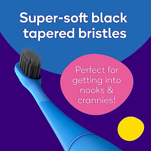 Burst Kids & Toddlers Electric Toothbrush (Blue) | Soft Bristles | Two Minute Timer | Rechargeable Battery | Easy-Grip Silicone Handle | 2 Modes for Healthy Smiles | Ages 3+